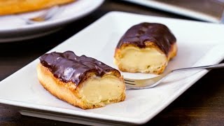 Vanilla Eclairs Recipe [upl. by Cardon226]