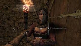 Seranas rare dialogue in Skyrim Dawnguard DLC quotYou talk about being lonely a lotquot [upl. by Johppah]