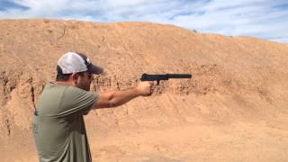 Shooting the HK Mk23 SOCOM suppressed [upl. by Zoe]