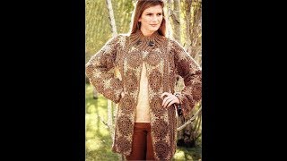 crochet saco chaqueta how to cardigan with subtittles in several lenguage [upl. by Annairt]