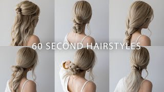 6 QUICK amp EASY HAIRSTYLES  Cute Long Hair Hairstyles [upl. by Nuncia]