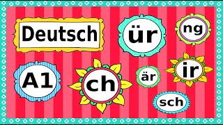 Deutsch A1 Phonetik  Aussprache  German lesson phonetics  letter combinations [upl. by Ijar]