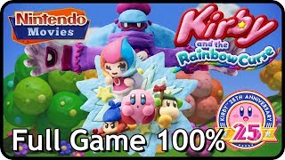 Kirby and the Rainbow Curse  Paintbrush  Full Game 100 Multiplayer Walkthrough [upl. by Nilauqcaj]