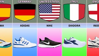 List Shoes Brands From Different Countries [upl. by Kamila]