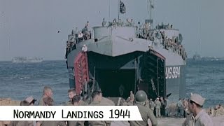 June 1944  The Normandy Landings in color and HD [upl. by Dora970]