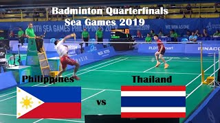 Philippines vs Thailand Badminton Mens Singles Quarterfinals Sea Games [upl. by Phillis676]