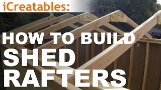 How To Build A Shed  Part 4  Building Roof Rafters [upl. by Egreog]