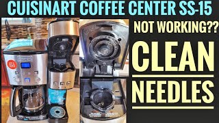 HOW TO FIX Cuisinart Coffee Center NOT BREWING Coffee ON K Cup Side SS15 CLEAN NEEDLES [upl. by Enyalahs593]