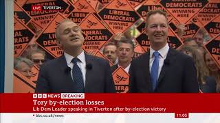 Lib Dems win Tiverton and Honiton  full victory speech [upl. by Changaris]