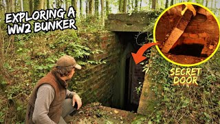 EXPLORING A WW2 BUNKER and Opening the SECRET DOOR hidden in the Floor Mystery Finally Solved [upl. by Goltz45]