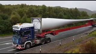 Vestas Wind Turbine Blade transportation [upl. by Enetsirk]