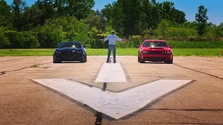 TGT Dodge SRT Demon vs The Exorcist Drag Race [upl. by Nirej]