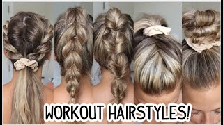 EASY GYMWORKOUT HAIRSTYLES SHORT MEDIUM amp LONG HAIRSTYLES [upl. by Orella929]