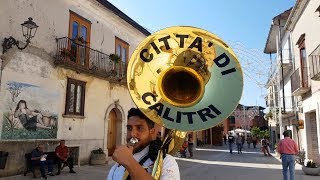 La Banda Musicale di Calitri a Nusco il 23 08 2018 per la festività della B V del Carmelo [upl. by Aidnis]