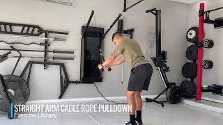 Straight Arm Cable Rope Pulldown [upl. by Waneta344]