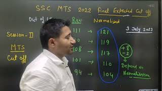 SSC MTS 2022 Shift Wise Normalisation Marks [upl. by Lydie476]