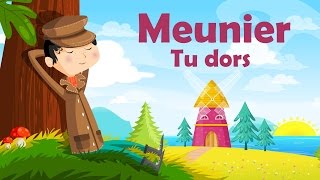 Meunier tu dors ton moulin va trop vite  Comptine à gestes pour enfants et bébés avec les paroles [upl. by Charteris]