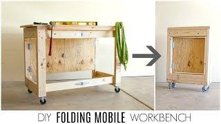 DIY Folding Mobile Workbench [upl. by Divadnoj]