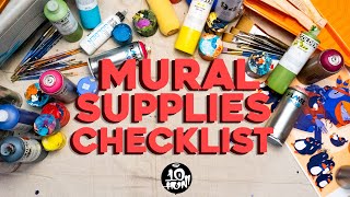 My MURAL SUPPLIES Checklist [upl. by Sitrik112]