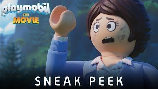 PLAYMOBIL THE MOVIE  SNEAK PEEK  Marla jumps into Playmobil universe [upl. by Yemerej]