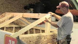 How To Build A Shed  Part 3 Building amp Installing Rafters [upl. by Erena]