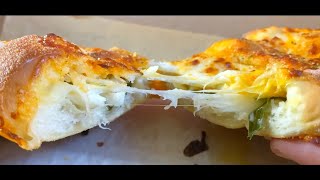 Taste Testing Dominos Spinach amp Feta Stuffed Cheesy Bread [upl. by Ahsile]