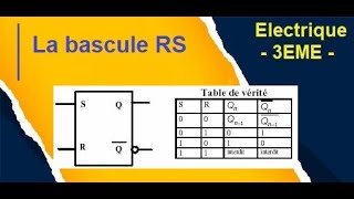 Bascule RS asynchrone principe de fonctionnement [upl. by Mikah773]