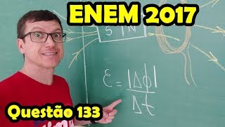 ENEM 2017  Prova AZUL  QUESTÃO 133  Prof BOARO Questão da energia mecânica em energia elétrica [upl. by Deane]