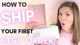 Etsy Shipping Tutorial 2021 Step by Step How I Process and Package Etsy Orders from Home [upl. by Ledoux675]