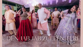 Uden Jab Jab Zulfen Teri  Anjana amp Akhils Wedding Dance Performance  Mehndi [upl. by Sidonnie]