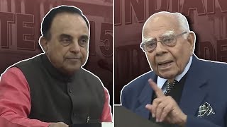 Throwback Subramanian Swamy and Ram Jethmalani debate abrogating Article370 [upl. by Noryb]