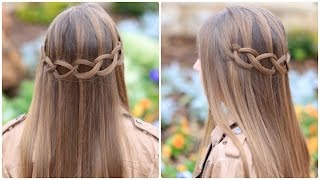 Loop Waterfall Braid  Cute Hairstyles [upl. by Torruella]