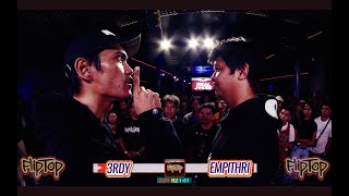 FlipTop  3rdy vs Empithri [upl. by Ahsenik249]