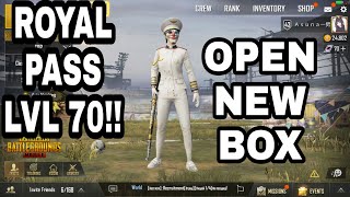 PUBG MOBILE  UNLOCK ROYAL PASS LVL 70 amp OPEN NEW BOX  SEASON 2 [upl. by Viviane305]