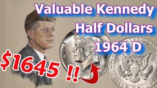 Valuable 1964 Kennedy Half Dollar Varieties Worth Money [upl. by Ennayllek]