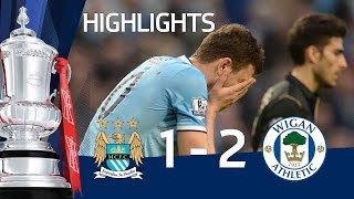 MANCHESTER CITY VS WIGAN ATHLETIC 12 Official goals and highlights FA Cup Sixth Round HD [upl. by Sybilla]