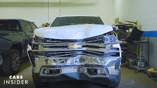 How Wrecked Cars Are Repaired  Cars Insider [upl. by Puduns]