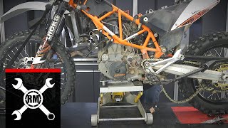 KTM 690 amp Husqvarna 701 Engine Rebuild  Part 1 Engine Removal [upl. by Martinic]