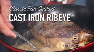 Make a Classic PanSeared Ribeye Steak Recipe [upl. by Phipps]