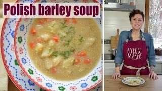 Simple Barley Soup KRUPNIK  cooking Polish food [upl. by Oneg]