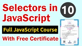 Selectors in JavaScript [upl. by Ynaittirb]