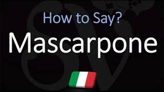 How to Pronounce Mascarpone CORRECTLY [upl. by Whitaker]