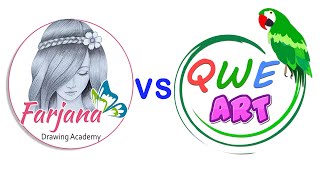 FarjanaDrawingAcademy  VS  qwearts 💚💙 [upl. by Marla]