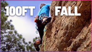 Climber Falls 100ft Off Cliff and Survives [upl. by Trebleht]