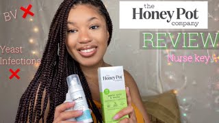 THE HONEY POT REVIEW Plant based feminine products NO BV NO YEAST INFECTION NO ODOUR 🌸 [upl. by Ytsirk]