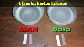 Uji PH Dengan Cairan Asam Dan Basa Pakai Kertas Lakmus Merah Dan Biru [upl. by Thorstein]