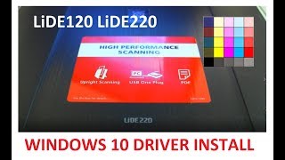 LiDE120 LiDE220 Windows 10 Driver and Software Setup [upl. by Giacomo765]