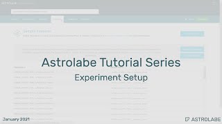 Astrolabe Tutorial Experiment Setup [upl. by Navad]