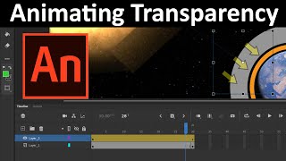 Animating Transparency  how to change the transparency of a moving object on adobe animate [upl. by Mihcaoj906]