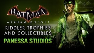 Batman Arkham Knight  Riddler Trophies  Panessa Studios [upl. by Hsima]